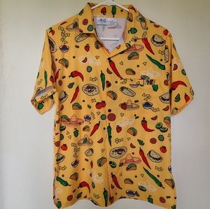 ◇Yellow Funny Guy taco shirt w/ pocket◇